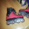Custom red Horn SL skates